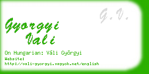 gyorgyi vali business card